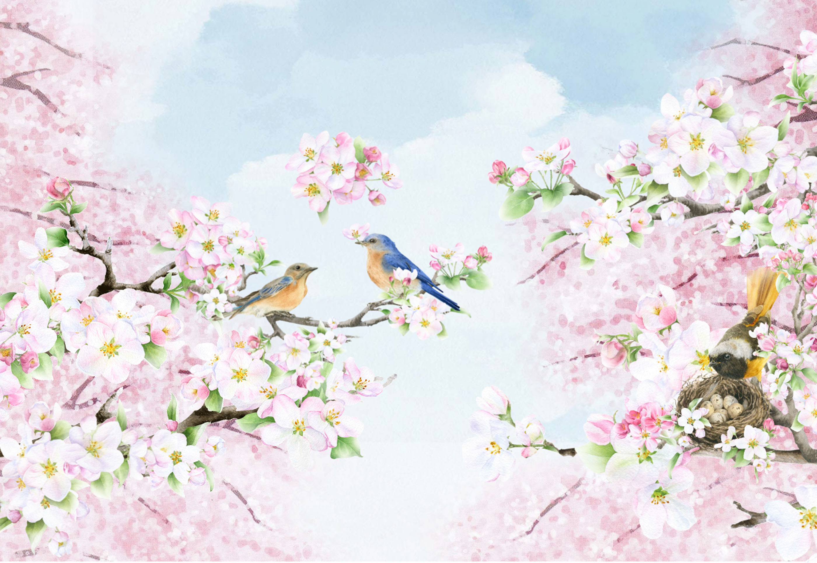 満開な桜