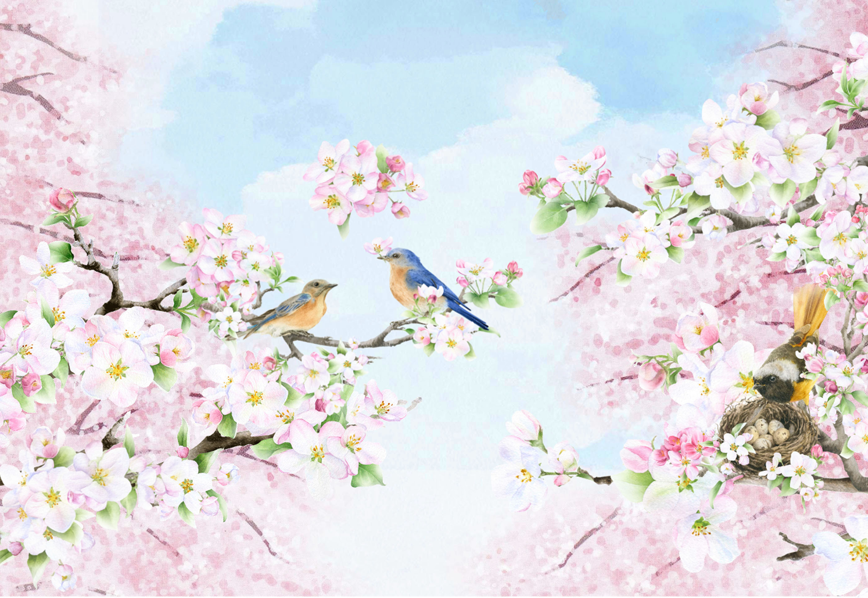 満開な桜